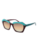 comma Frauen Sonnenbrille Geometrisch Türkis
