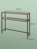 VASAGLE Flurtisch Barnet in Helles Elfenbein - (B)100 x (H)80 x (T)20 cm
