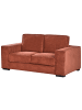 Beliani 2-Sitzer Sofa VIKRAN in Braun/Schwarz - (W) 176 x (H) 88 x (L) 99 cm
