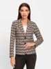 Heine Jersey-Blazer in taupe-schwarz-bedruckt