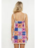 IZIA Damen Kleid in Orange Mehrfarbig