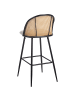 Beliani 2-tlg Barhocker CORNELL in Schwarz/Beige/Braun
