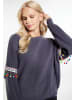 IZIA Damen Pullover in Dunkelgrau