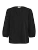 Kaffe Langarm-Bluse KAlila Regular fit in Black Deep