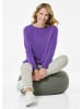 GOLDNER Feinstrickshirt mit U-Boot-Ausschnitt in lila