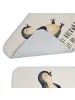 Mr. & Mrs. Panda Badvorleger Pinguin Lachen mit Spruch in Weiß