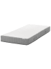 Beliani Matratze BREEZ in Weiß/Grau - (W) 90 x (H) 20 x (L) 200 cm