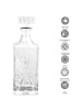 Intirilife Whiskey Karaffe - Decanter für Rum, Vodka, Scotch uvm. in 800ml in Klar