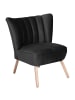 58 aufm Kessel SESSEL Kadisha Bezug Samtvelours Buche natur / schwarz