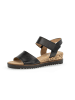 Gabor Plateau Sandalen in schwarz
