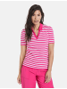 Gerry Weber Polo 1/2 Arm in Lila/Pink/Ecru/Weiss Streifen