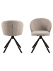 ebuy24 Esszimmerstuhl Pippa Beige 2er Set