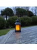 STAR Trading Laternen-Set Flame Lantern, 6 Stück, Schwarz, Flackern, LED, Timer, Ge