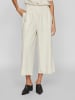Vila Weite Culotte-Hose mit elastischem Bund in Natur