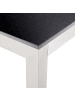 Beliani Konferenztisch GROSSETO in Schwarz/Silber - (W) 90 x (H) 76 x (L) 180 cm