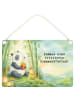 Mr. & Mrs. Panda Deko Hänger Panda beflügelt Pommes Design mit S... in Weiß