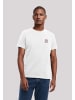 F4NT4STIC T-Shirt London Red Bus Bestickt in weiß