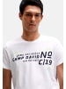 CAMP DAVID  T-Shirt 'Game.Set.Match' in weiß