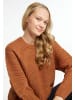 myMo Damen Strickpullover in Hellbraun