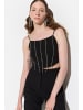 NO MATTER WHAT Crop Top in Schwarz