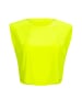 Winshape Functional Light Cropped Top AET115 in neon gelb