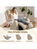 HOMCOM Massagesessel-99L x 82B x 103H cm-Cremeweiß