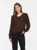 Vila Strickpullover in Coffee Bean