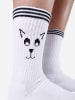 Unabux Sportsocken Touchdown in weiß/FELINE