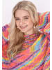 IZIA Damen Pullover in Pink Mehrfarbig