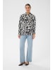 Kaffe Langarm - Hemd KAhanna Loose fit in Black Chalk Animal