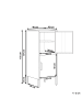 Beliani Büroschrank HURON in Grün - (W) 40 x (H) 102 x (L) 40 cm
