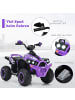 COSTWAY 12V Elektro Mini Quad mit Musik in Lila