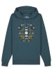 wat? Apparel Sweatshirt Moonphases & Flowers in Petrol