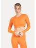 SMILODOX Crop Longsleeve Thalina in Orange