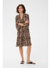 Kaffe Kleid KAellen A-shape in Naturel Leopard Print