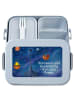Mr. & Mrs. Panda Lunchbox Sternzeichen Waage Design mit Spruch in Blau Pastell