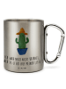 Mr. & Mrs. Panda Kaffeetasse Kaktus Hut mit Spruch in Silber