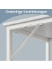 VASAGLE Tisch Barnet in Weiß - (B)100 x (H)76 x (T)50 cm