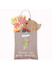 Mr. & Mrs. Panda Tote Bag Bär Reisen mit Spruch in Braun Pastell
