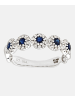Diamant L'éternel Eternity-Ring aus 375 Weißgold mit Diamant mit Saphir