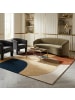 KADIMA DESIGN Teppich Wolle Handgetuftet AIRE Abstrakt Wohnzimmer Modern in Lila-Terrakotta
