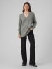Vero Moda Strickpullover in Medium Grey Melange