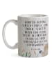 Mr. & Mrs. Panda Kaffeetasse Otter Stein mit Spruch in Grau Pastell