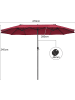 COSTWAY Doppelsonnenschirm 470 x 280 cm in Rot