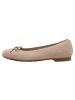 Tamaris WIDE FIT Ballerina in BEIGE SUEDE