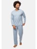 Ammann Schlafanzug Cotton Pure in Ashley Blue