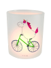 Mr. & Mrs. Panda teelichthalter klein Einhorn Radfahrer ohne Spruch in Transparent