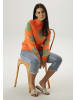 Aniston SELECTED Strickpullover in orange-grün