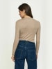 Soft Rebels Top SRRoman in 378 Silver Mink Melange