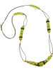 Gallay Perlenkette oliv 100 cm lang in oliv